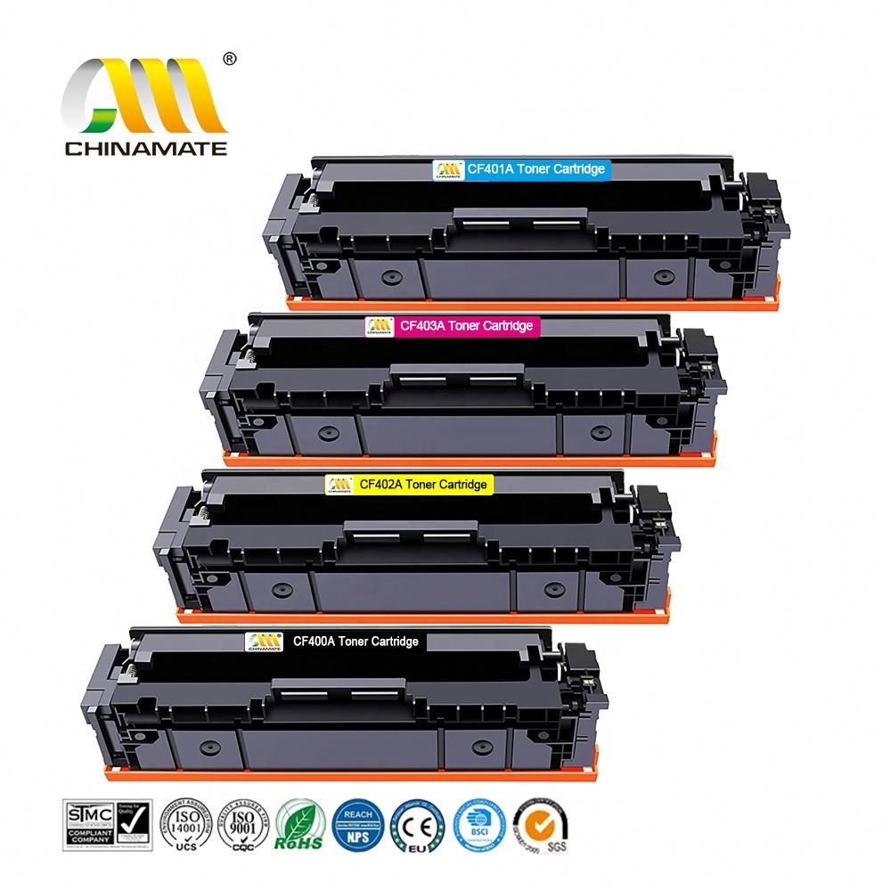 China Toner Cartridge 201A Cartouche d'encre CF400A 201A Black Toner CF402A Printer Toner Cartridge