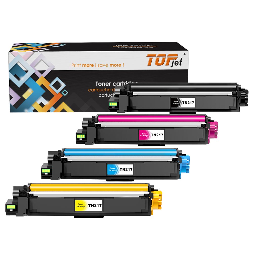 Topjet TN217 TN 217 TN-217 Premium Color Toner Cartridge Compatible For Brother DCP L3550CDW HL-L3230CDW L3277 Laser Printer