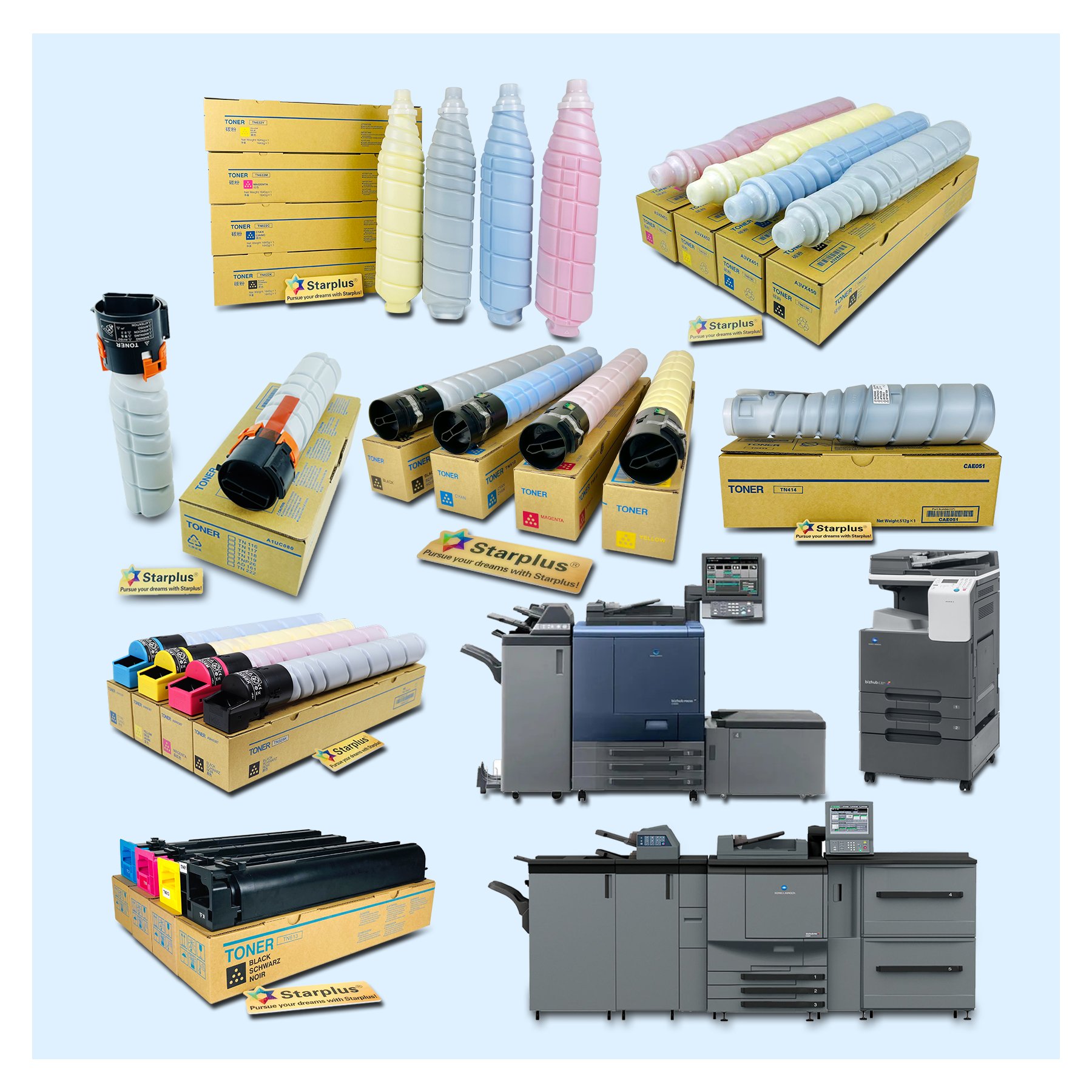 Starplus import material Fuser Fixing Film for Konica Minolta bizhub C224 C258 C308 C368 C458 C558 C658 C758 Fuser Film Sleeve