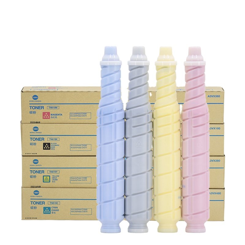 Genuine TN619 Toner Cartridges Box 619 620 Toner C1060 C1070 C2070 C3070 C4070 Konica Minolta A3VX180 A3VX280 A3VX380 A3VX480