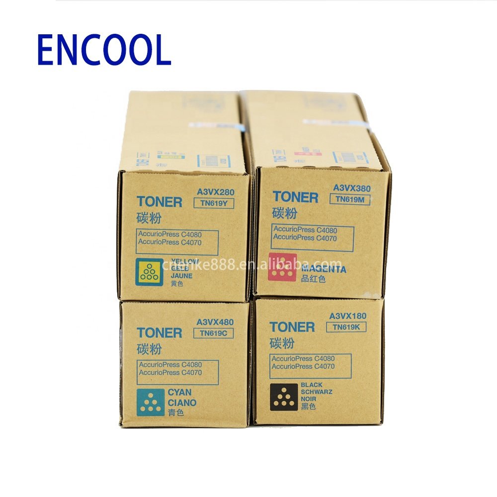 Genuine TN619 Toner Cartridges Box 619 620 Toner C1060 C1070 C2070 C3070 C4070 Konica Minolta A3VX180 A3VX280 A3VX380 A3VX480