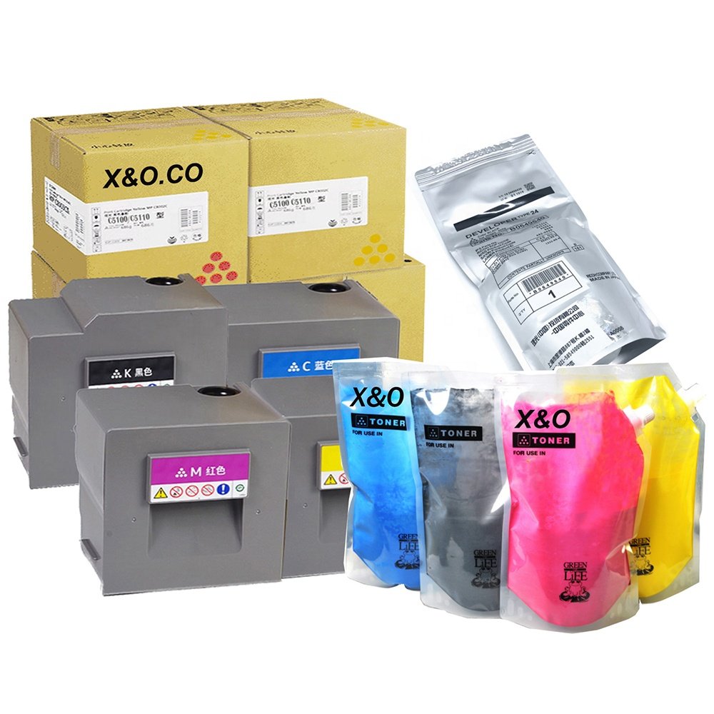 X&O Premium Compatible Ricoh MPC 6502 8002 MPC6502 MPC8002 MP C6502 C8002 Copier toner Developer Powder Drum OPC Spare Parts