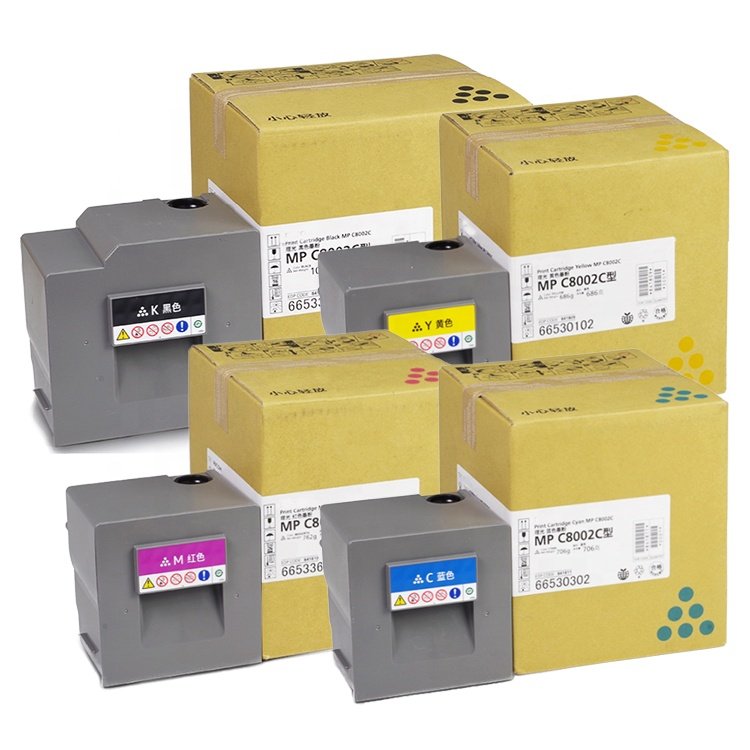 X&O Premium Compatible Ricoh MPC 6502 8002 MPC6502 MPC8002 MP C6502 C8002 Copier toner Developer Powder Drum OPC Spare Parts