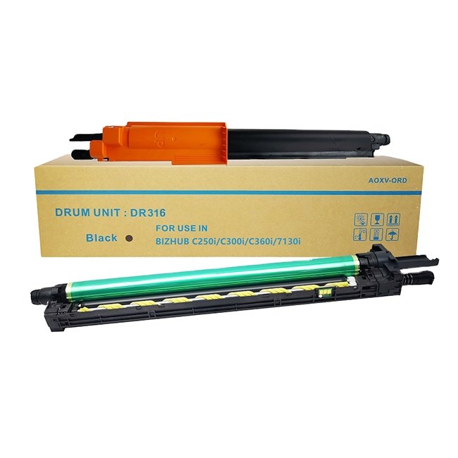 Ebest Compatible Konica Minolta DR316 Drum Unit for bizhub C250i C300i C360i C7130i TN328 toner