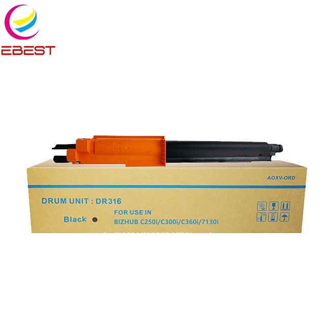 Ebest Compatible Konica Minolta DR316 Drum Unit for bizhub C250i C300i C360i C7130i TN328 toner