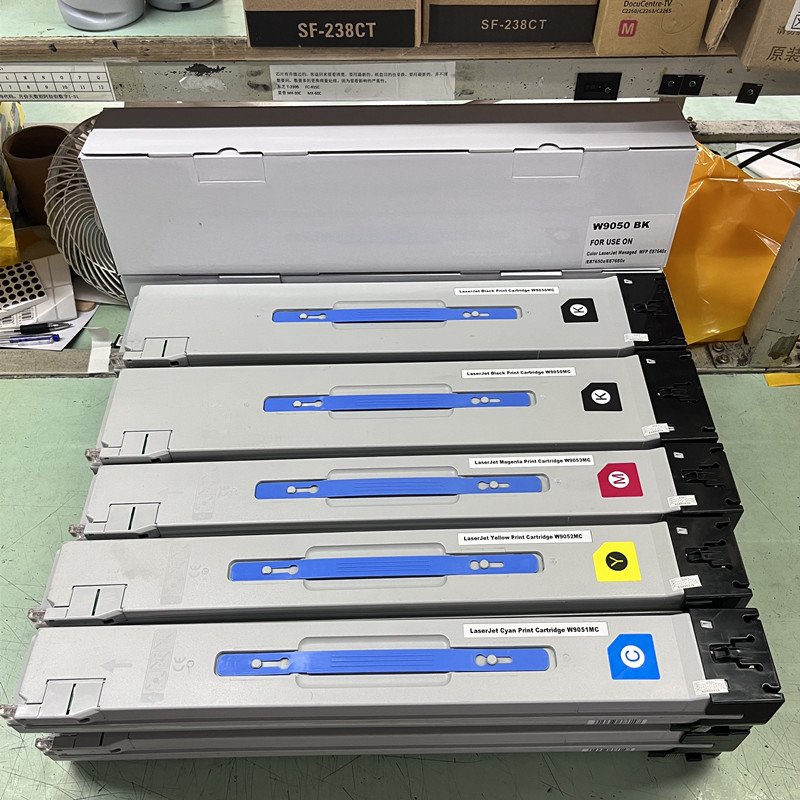Original toner W9050 W9050MC W9051MC W9052MC W9053MC cartridge for HP Color LaserJet Managed MFP E87640z E87650z E87660z genuine
