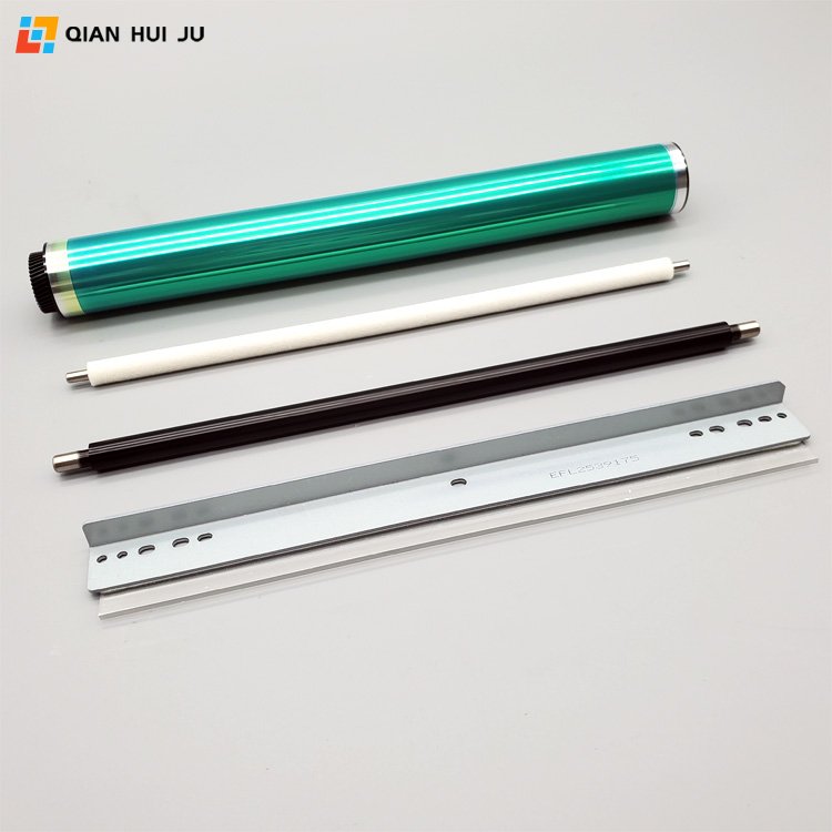 QHJ OPC Drum Kit for Konica Minolta Bizhub C3350 3850 Primary Charge Roller and Drum Cleaning Blade and Cleaning Roller