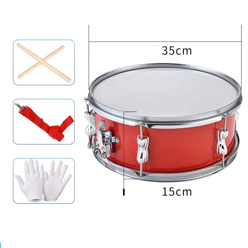 Hot sale adjustable 13 inch drums pails barrels two tone student team drums for beginners Western instruments