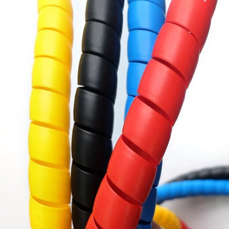 Spiral Wrap PP PE Fiber Optic Cable Protection sleeve
