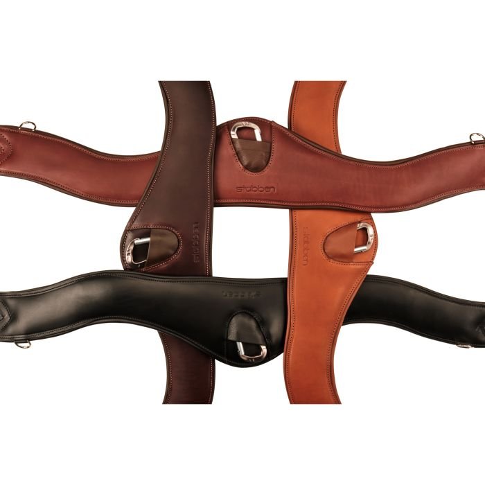 Wholesale Equestrian High Quality Drum Dyed Vegetable Leather Horse Stud Jumping Saddle Girth With Original Sheep Skin seasonal