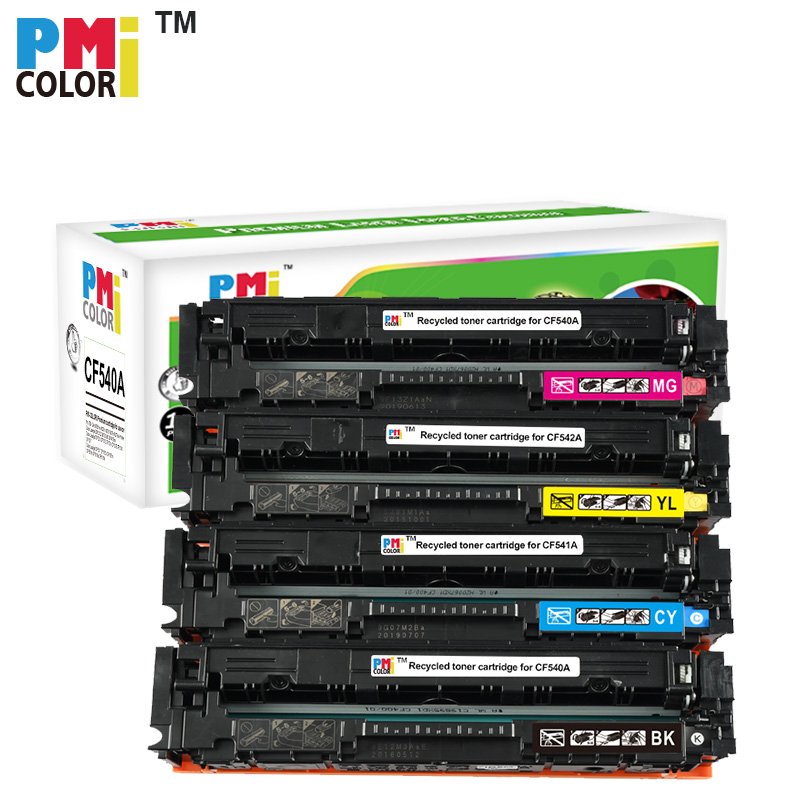CF540A CF541A CF542A CF543A CF540 203A OEM Recycled Color Laser Toner Cartridge color for HP laserjet pro mfp M281fdw M254dw