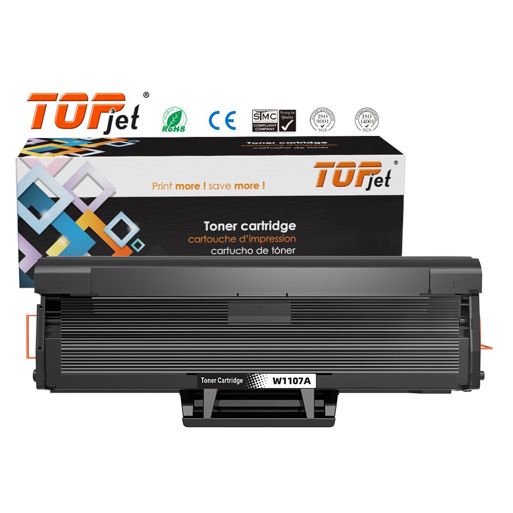 Topjet Laser Toner Cartridge Premium 105A 106A 107A W1105A W1106A W1107A Compatible For HP Laser 107 MFP105 MFP137 Printer