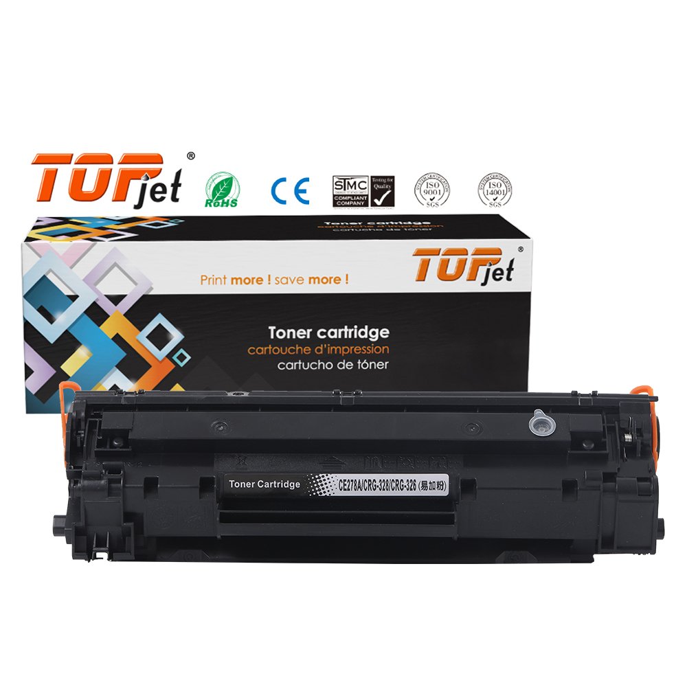 Topjet CE278A CE278 278A 78A Universal Black Laser Toner Cartridge Compatible For HP P1566 P1567 P1568 P1569 P1606 1560 Printer