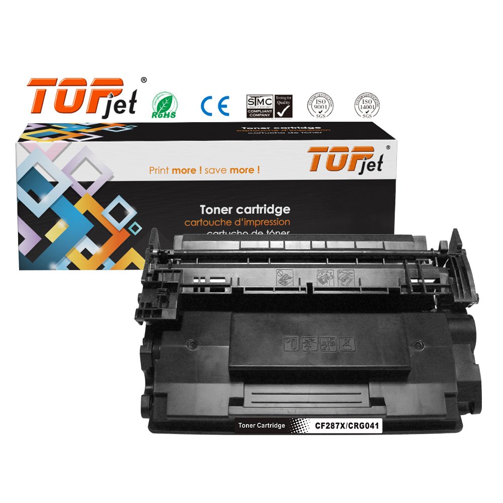 Topjet CF287X Premium Laser Toner Cartridge 287X 87X Compatible For HP Laserjet M506dn M506n M506x MFP M527z Printer