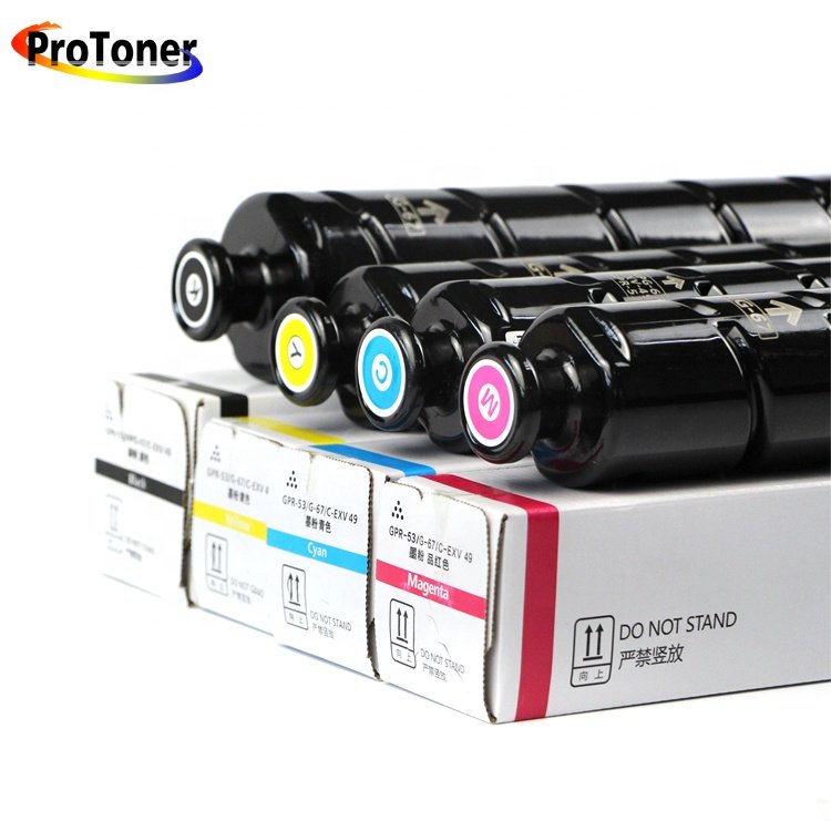 Compatible NPG67 GPR-53 C-EXV49 Toner Cartridge for iR C3020 3025 3125 3320 3325 3330 3520 3525 Color Copier Machine Supplies