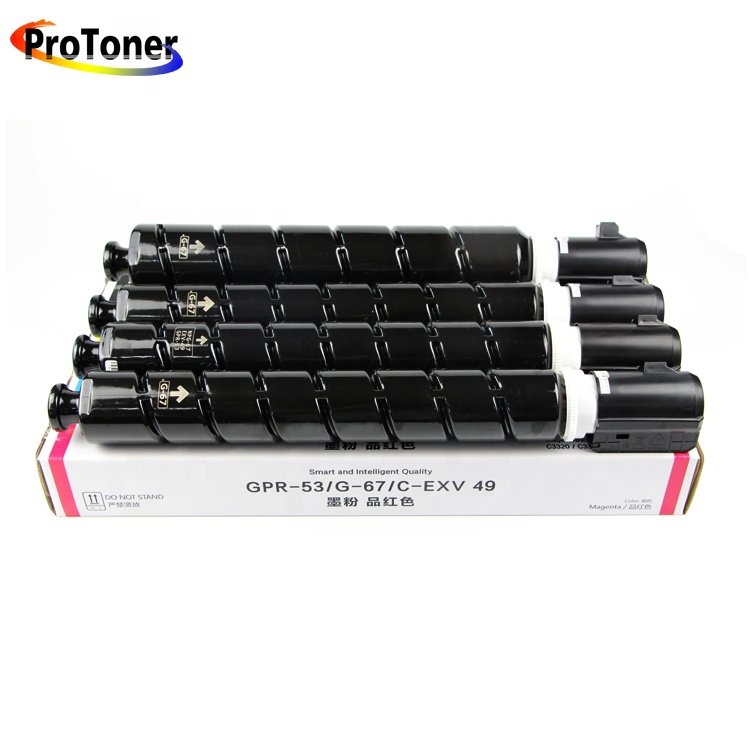 Compatible NPG67 GPR-53 C-EXV49 Toner Cartridge for iR C3020 3025 3125 3320 3325 3330 3520 3525 Color Copier Machine Supplies