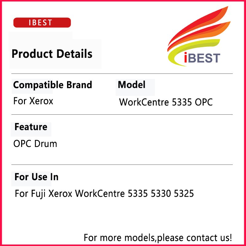 Compatible Drum 5335 Long Life 3065 OPC For Fuji Xerox WorkCentre 5335 5330 5325 CT350413 CT350938 High Yield 80K Pages OPC Drum