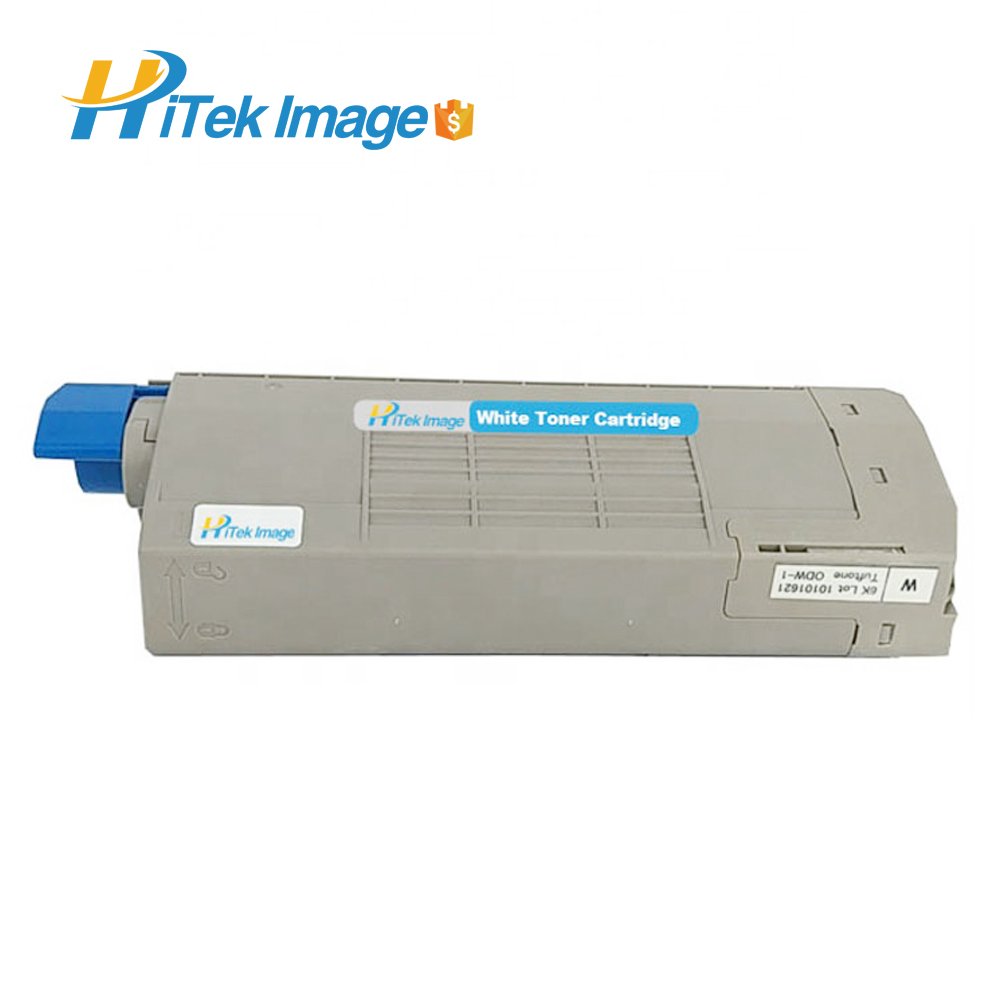 HITEK Compatible OKI C711 WT C711WT 8432WT 44318661 White Toner Cartridge For White Printers Laser Toner Printer With