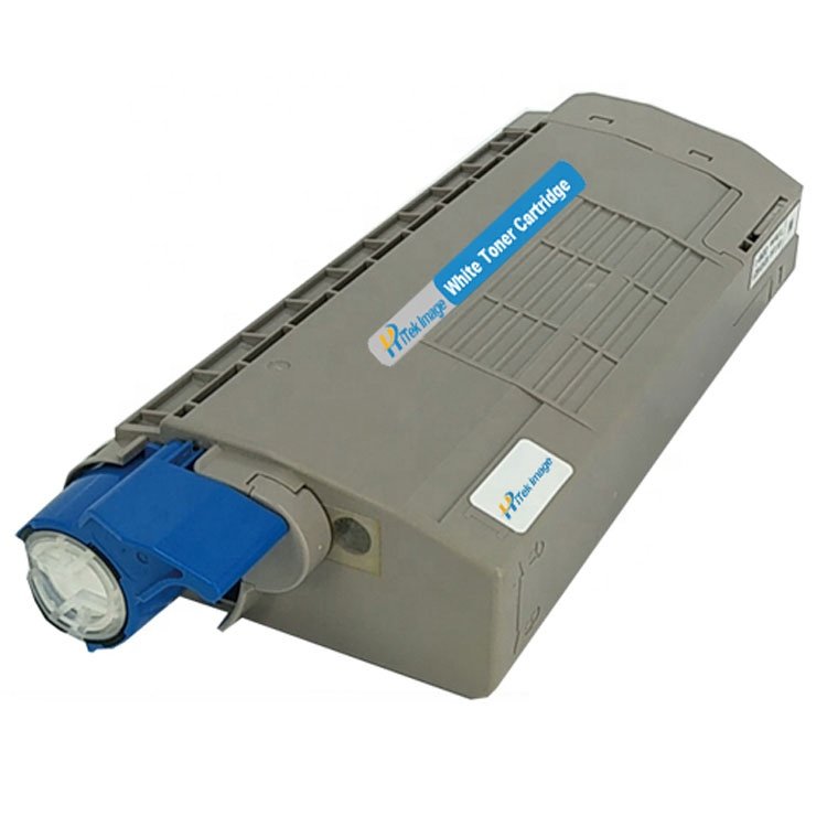 HITEK Compatible OKI C711 WT C711WT 8432WT 44318661 White Toner Cartridge For White Printers Laser Toner Printer With