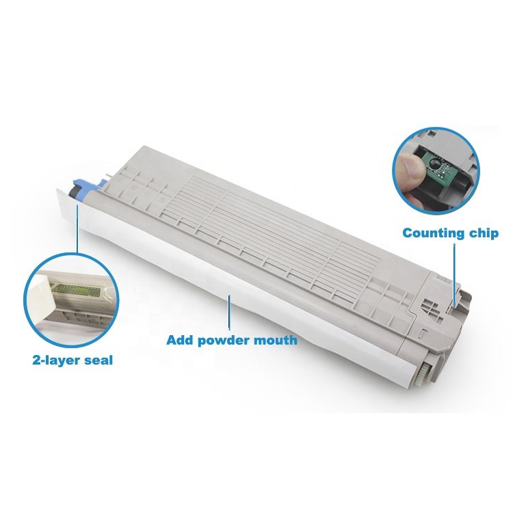 HITEK Compatible OKI C711 WT C711WT 8432WT 44318661 White Toner Cartridge For White Printers Laser Toner Printer With