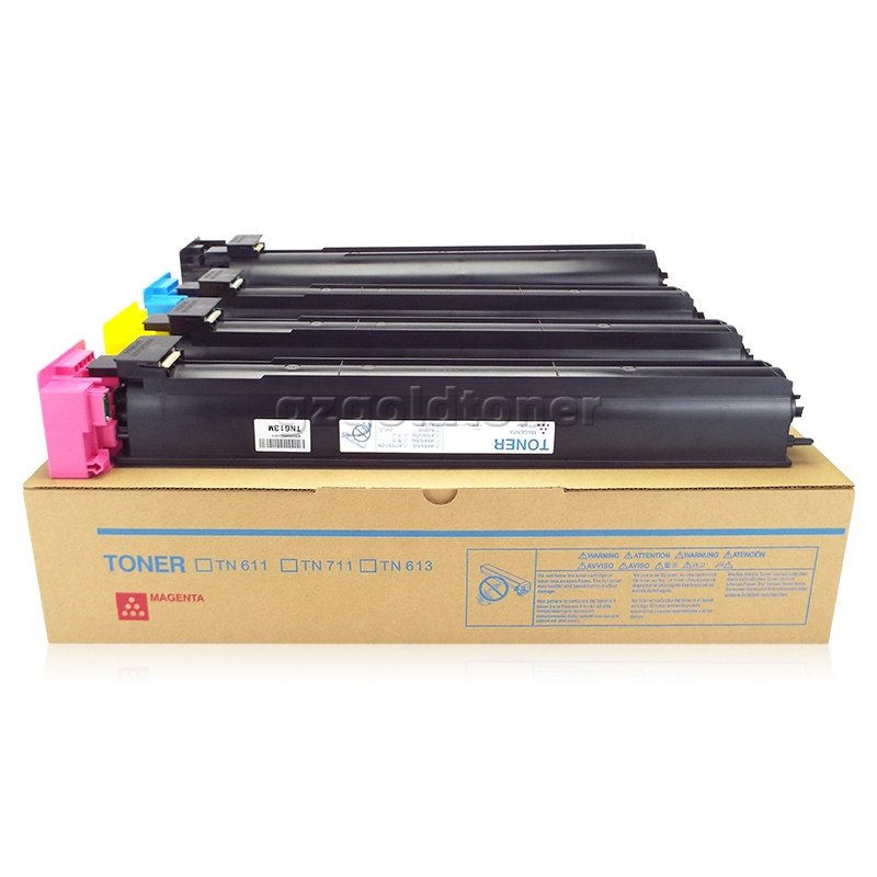 Factory Wholesale TN611 TN613 TN711 Toner Cartridge For Konica Minolta C451 C550 C650 C452 C552 C652 C654 C754 Color Copier