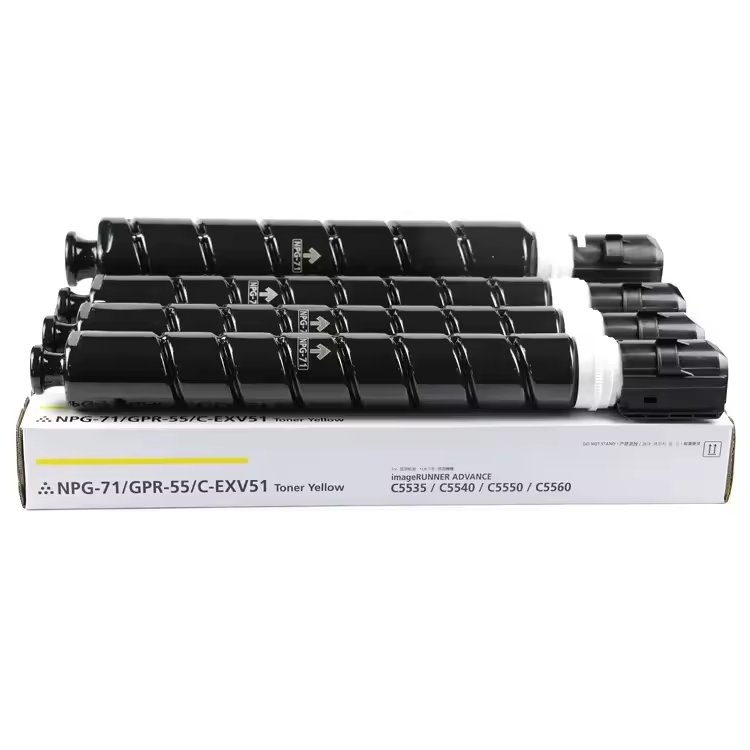 Compatible for Canon G71 NPG71 NPG-71 GPR-55 C-EXV51 Toner Cartridge for Canon C5535 C5540 C5550 C5560 DX C5735 Copier Toner