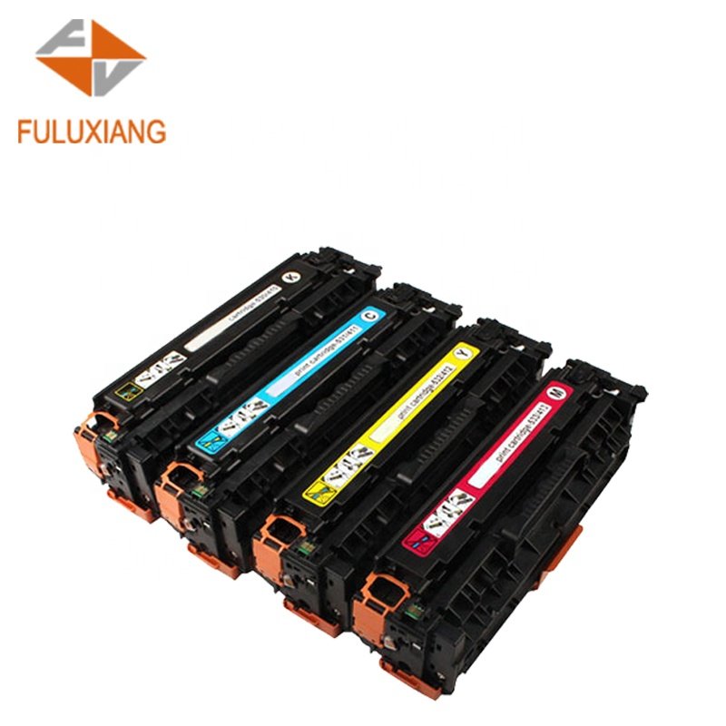 FULUXIANG Compatible 304A CC530A CC531A CC532A CC533A Printer Toner Cartridges For HP Laserjet CP2020/2025/CM2320 Canon LBP7200
