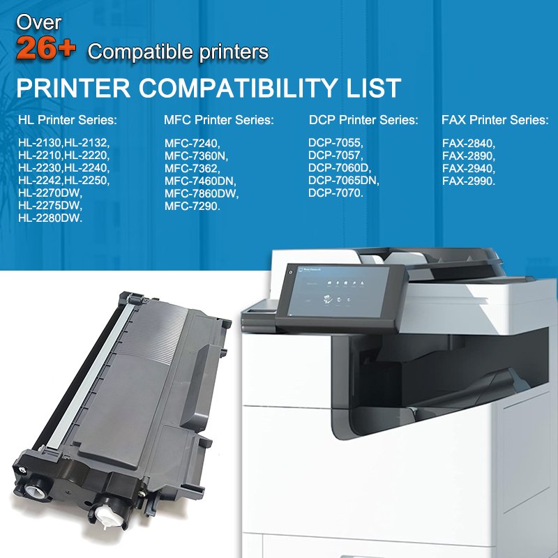 TN450/TN-2220/TN-2250/TN-2280/TN-27J/TN-2275/TN-2225 compatible toner cartridge suit for brother printer