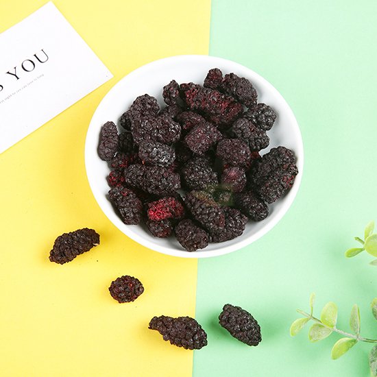Wholesale snack freeze dried mulberry frozen black muilberries