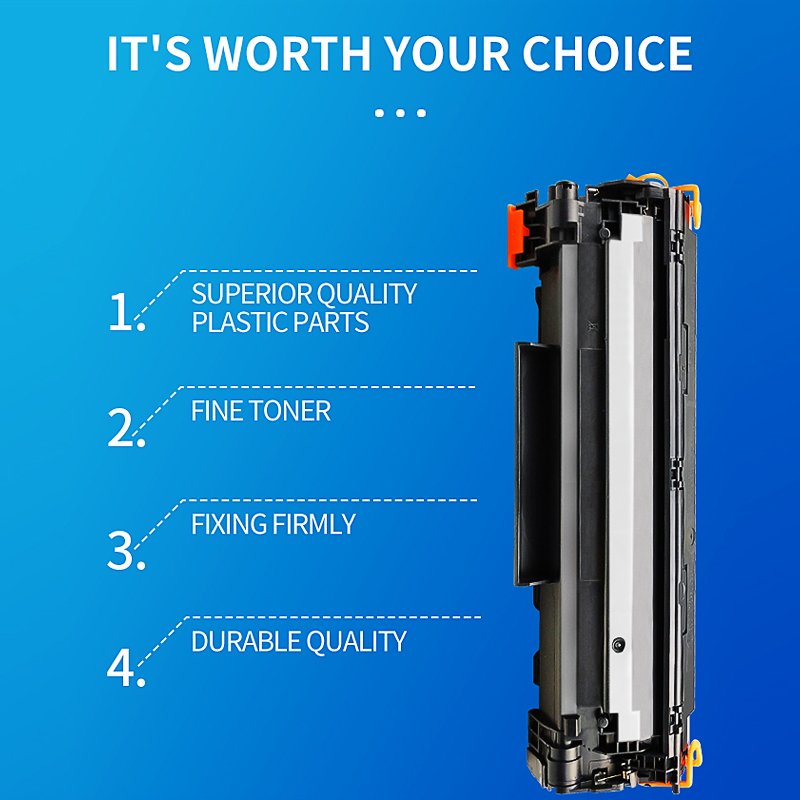 YuZhiQi Toner CartridgeCompatibleFor HP CF283A CompatibleFor HP PRO MFP M125/127FN/202DW/225/202N/201DW 83a 83x Premium Quality