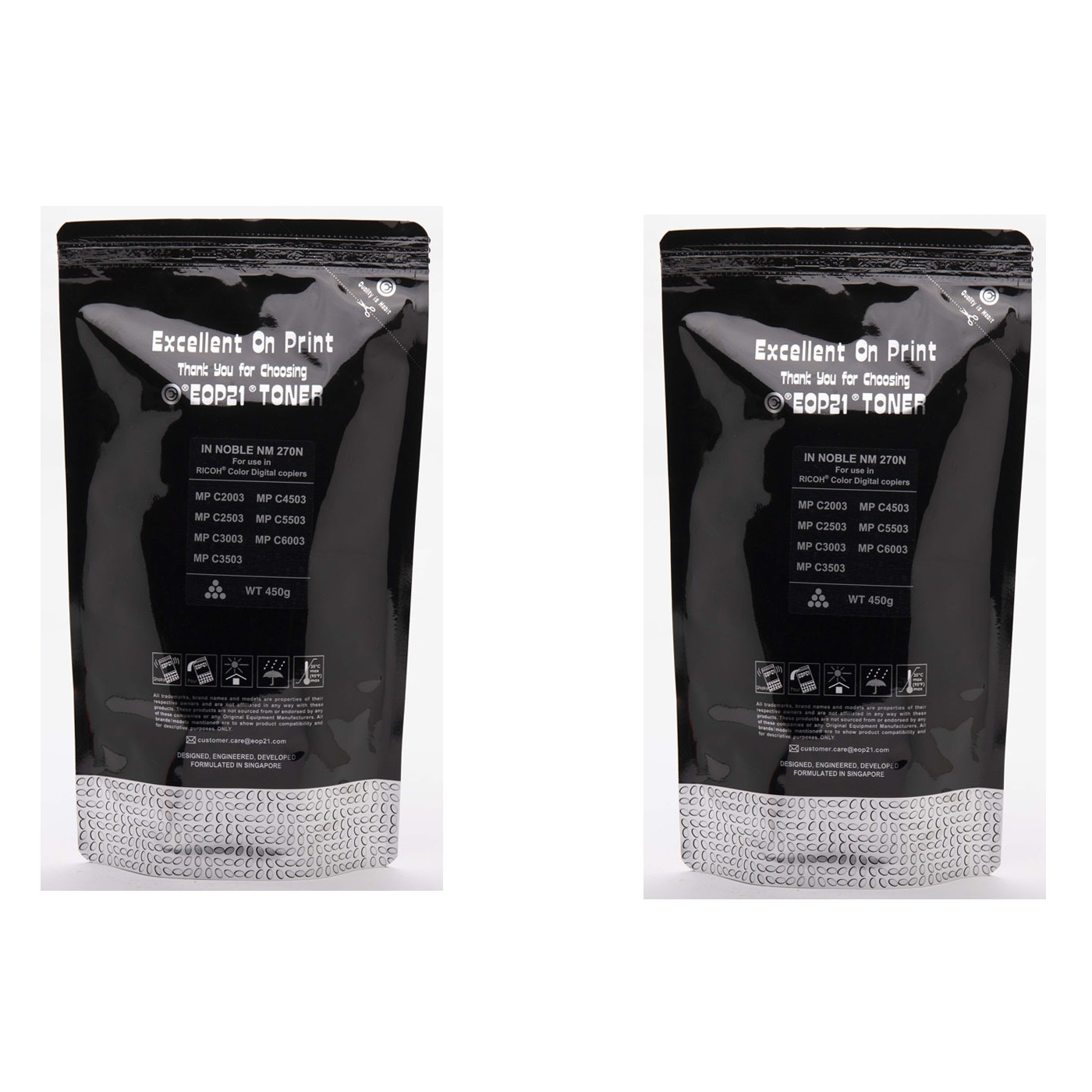 Best Quality 450G EOP21 Ricoh MP C4503/5503/6003 Black Toner Cartridges Bag Price School Supplies in Bulk for Sale