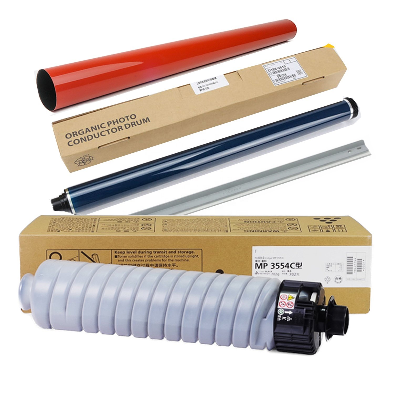 Premium Compatible Ricoh MP2554 MP2555 MP3054 MP3554 MP3555 MP3055 MP 3054 3554 2554 2555 3055 3555 Toner OPC Drum Fuser Unit