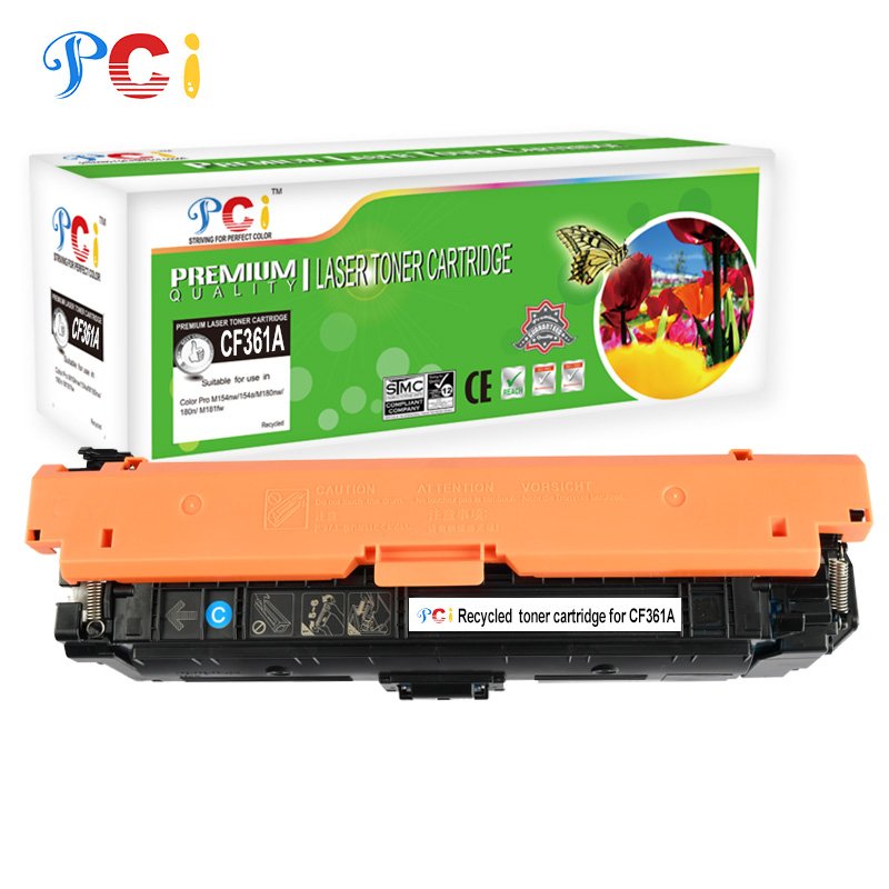 CF360 CF360A 360A CF361A 508A wholesale price Compatible Color Laser Toner Cartridge China Supplier for HP M522 M552dn M553n