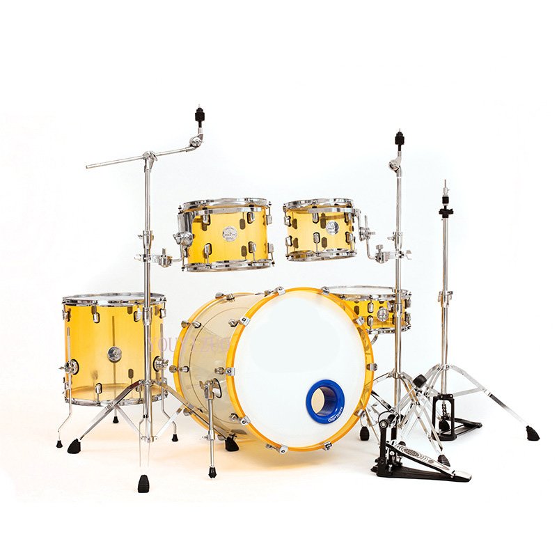 YYZ Factory Wholesale Drum Set Musical Professional Colorful Snare Drum Shell High Grade Practice Acrylic Drum Sets