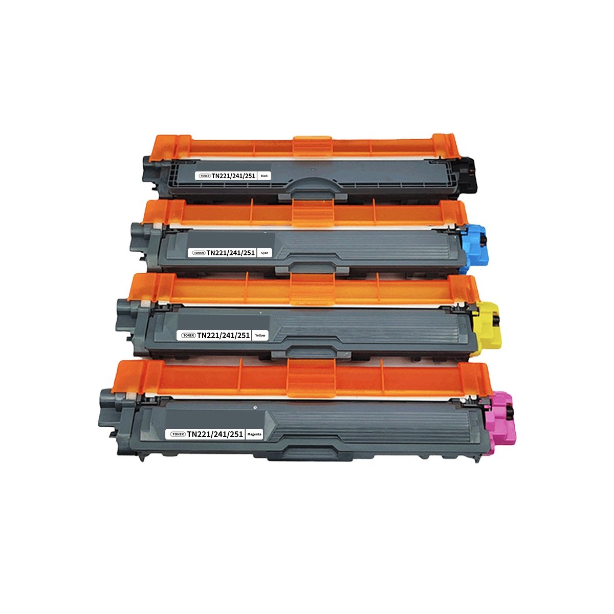 China Wholesale TN221/241/251/261/281/291 TN225/245/255/265/285/296 TN242 Color Toner Cartridge Compatible for Brother Printer