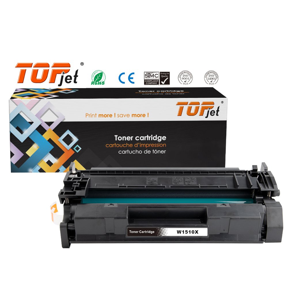 Topjet Mono Toner Cartridge W1510X W1510 151X With Chip Compatible For HP Laserjet Pro 4003dw 4003dn 4103fdw Printer