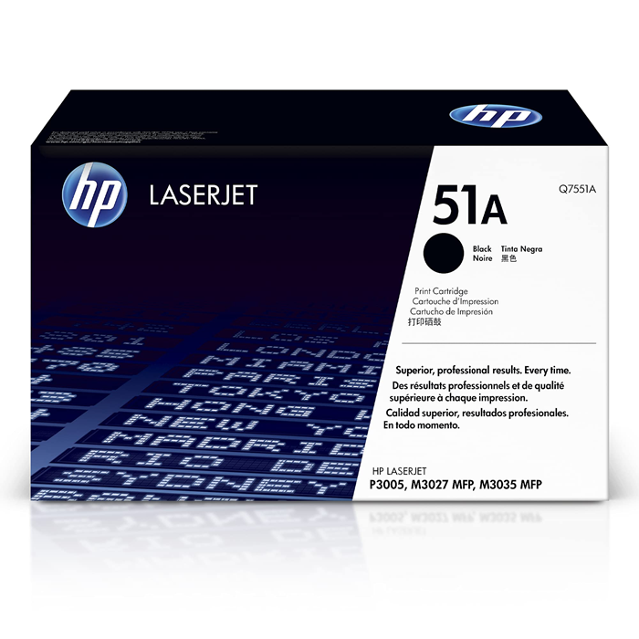 Premium Quality of Toner Ink Cartridge Hp Q7551a 51a Black Toner Cartridge with High Black Color toner for Laser Printer