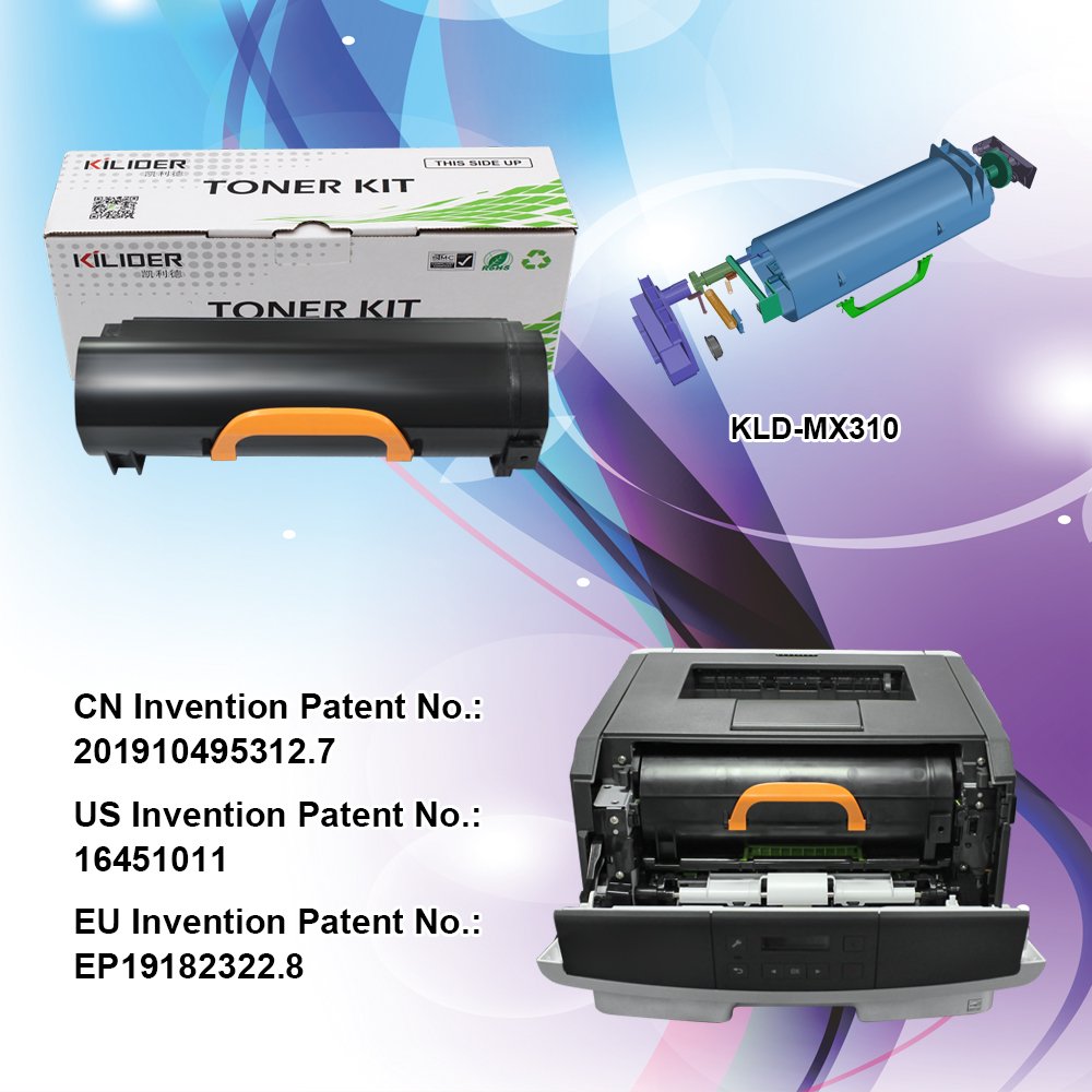 Black toner MS321 MX310 MS310 MS410 MS510 MS610 MS710 MS810 MS910 for Lexmark MS421 521 621 622 522 toner print cartridge