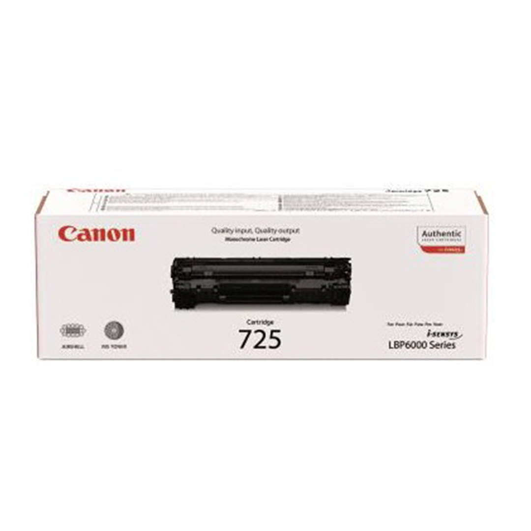 Original Canon Toner cartridge 725/Black 3484B002 Genuine brand new for i-SENSYS LBP6020 / LBP6020B / LBP6000 / MF3010 / LBP6030