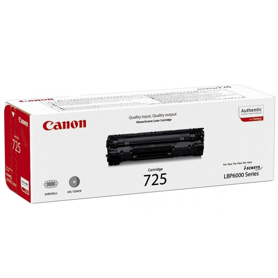 Original Canon Toner cartridge 725/Black 3484B002 Genuine brand new for i-SENSYS LBP6020 / LBP6020B / LBP6000 / MF3010 / LBP6030