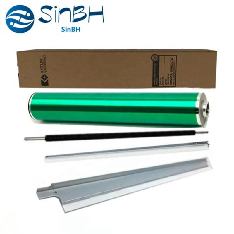 DU105 Drum Cleaning Blade+Wax Bar+Brush Roller+Bizhub C6501 Drum For Konica C5501 C6500 C5500 C6000 C7000 DU104 For Katun Drum