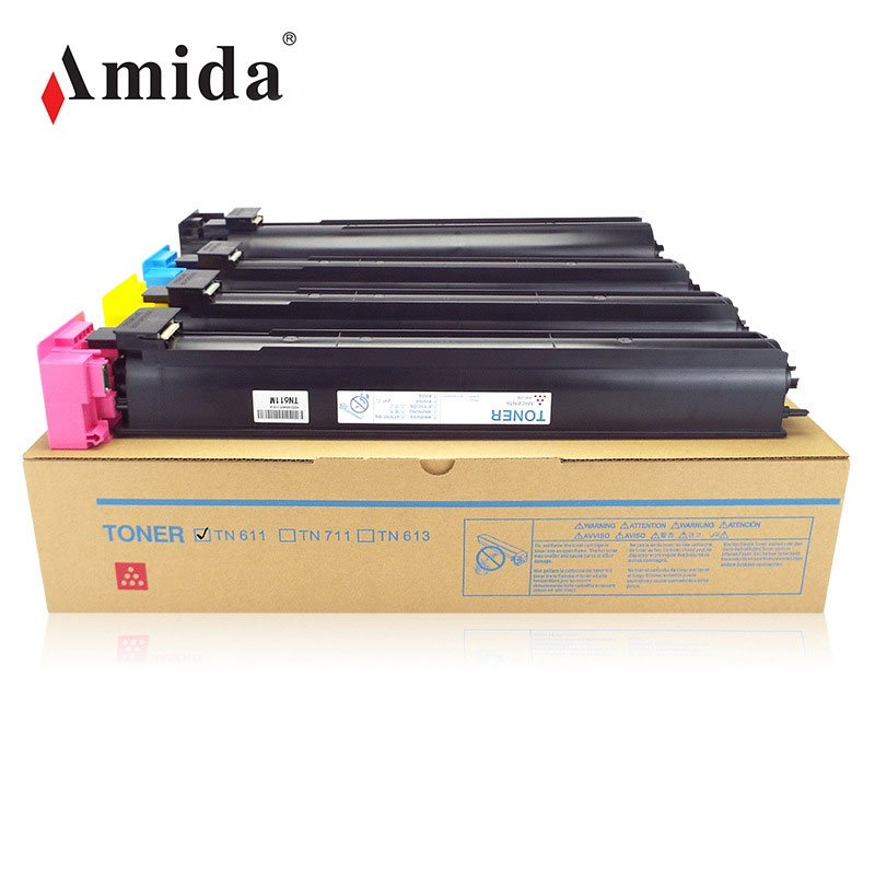 Amida Compatible TN611 Cartridge Color Toner For Konica Minolta bizhub C451/C550/C650 Series TN611 Toner Cartridge