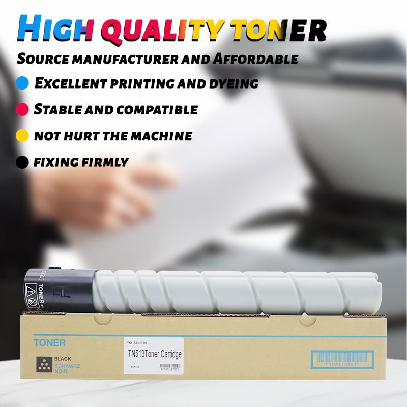 Compatible Bizhub 454e 554e for Konica Minolta TN513 printer toner cartridge
