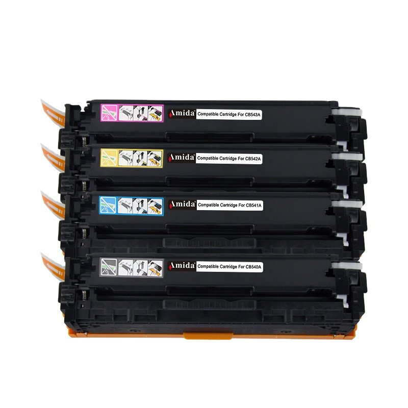Amida Color CB541A CB542A CB543A Toner Cartridge CB540A for LaserJet 1215/1515/CM1312/1300/CP1210
