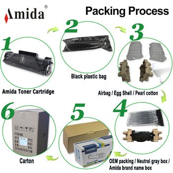 Amida Compatible Plastic 12A Q2612A Empty Toner Cartridge Printer Spare Part Q2612A