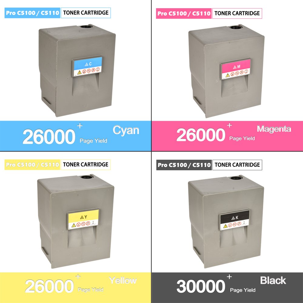 Weemay Color Toner Cartridge Compatible Ricoh Pro C5100 C5110 Toner for Ricoh Pro C5100s Pro c5110s