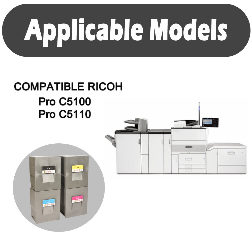 Weemay Color Toner Cartridge Compatible Ricoh Pro C5100 C5110 Toner for Ricoh Pro C5100s Pro c5110s