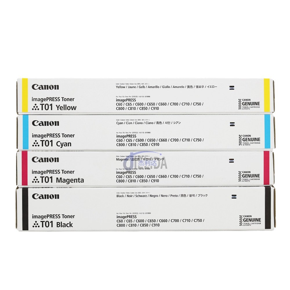 Genuine CAN0N T01 Toner Cartridges imagePRESS Toner C60 C65 C600 C650 C660 C700 C710 C750 C800 C810 C850 C910 imageRUNNER T01