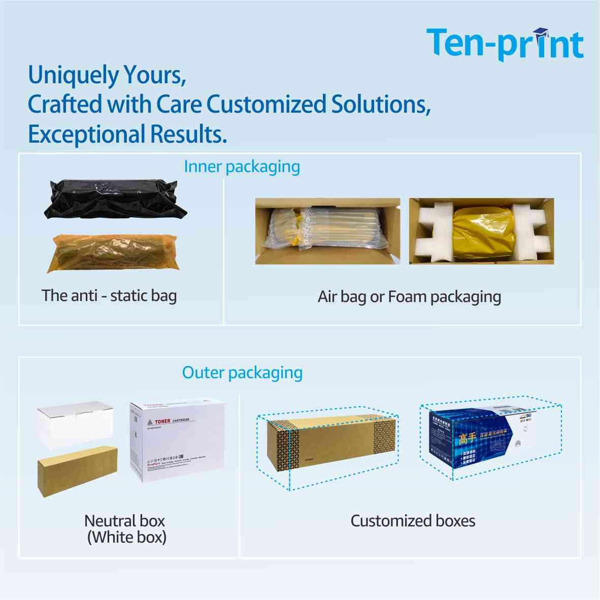 Ten-print Compatible Universal 307A/CE740A 651A/CE340A 650A/CE270A 1 SET Toner Cartridge For HP
