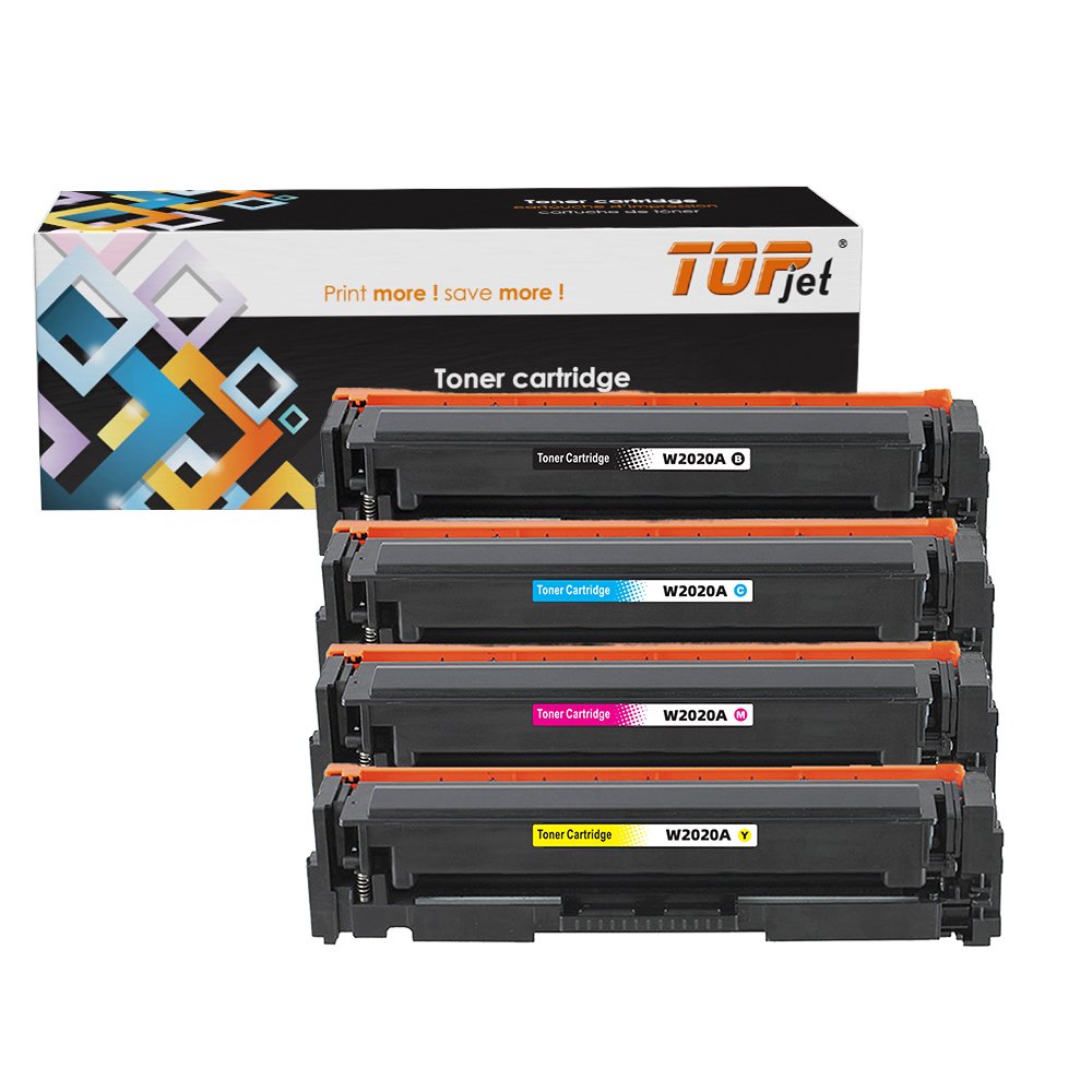 Topjet 414A W2020A W2021A W2022A W2023A Color Toner Cartridge With Chip Compatible for HP LaserJet Pro MFP M479 Laser Printer